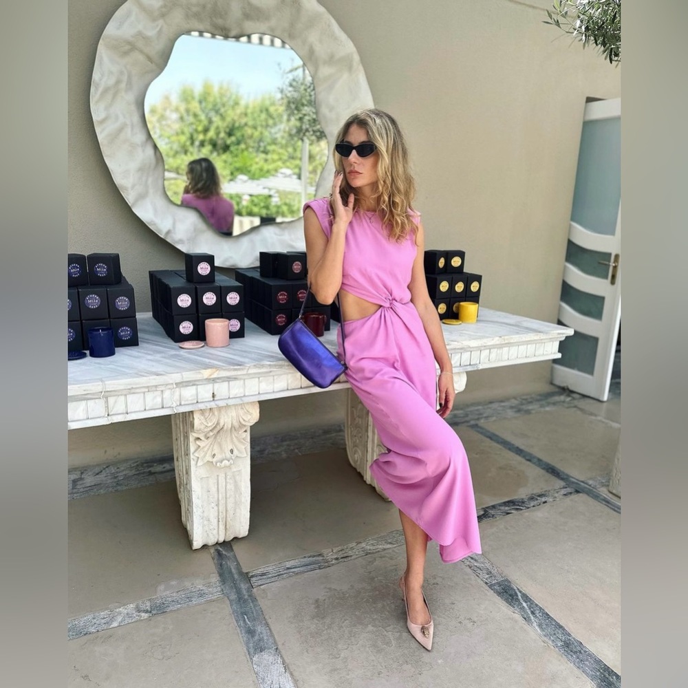 NWT SCOTCH & SODA CUTOUT MIDI DRESS